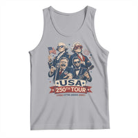 USA 250th Tour 2026 Founding Fathers Rock Concert Tank Top Funny Mount Rushmore Rock Stars Semiquincentennial
