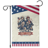 USA 250th Tour 2026 Founding Fathers Rock Concert Patriotic Garden Flag Funny Mount Rushmore Rock Stars Semiquincentennial
