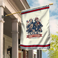 USA 250th Tour 2026 Founding Fathers Rock Concert Patriotic Garden Flag Funny Mount Rushmore Rock Stars Semiquincentennial