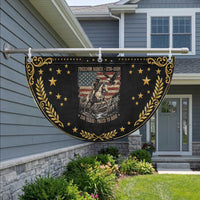 Vintage Cowboy and Soaring Eagle Freedom Ranch 1776 to 2026 Patriotic Fan Flag Proud to Ride American Flag 250th Anniversary
