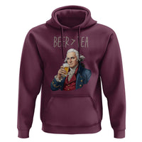 Beer Greater Than Tea Funny Founding Fathers Hoodie American History Drinking Boston Tea Party Sarcasm
