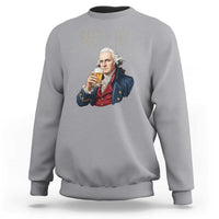 Beer Greater Than Tea Funny Founding Fathers Sweatshirt American History Drinking Boston Tea Party Sarcasm