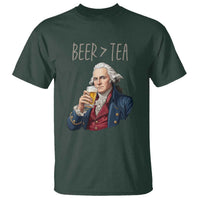 Beer Greater Than Tea Funny Founding Fathers T Shirt American History Drinking Boston Tea Party Sarcasm