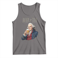 Beer Greater Than Tea Funny Founding Fathers Tank Top American History Drinking Boston Tea Party Sarcasm