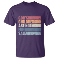 End Human Trafficking T Shirt God's Children Are Not For Sale Vintage Retro - Wonder Print Shop