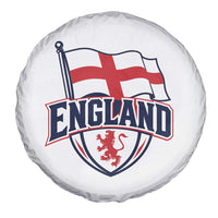 England Patriotic Crest St George Cross Flag Graphic Spare Tire Cover English Lion Crest Heritage Pride Souvenir