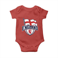 England Patriotic Crest St George Cross Flag Graphic Baby Onesie English Lion Crest Heritage Pride Souvenir