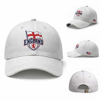 England Patriotic Crest St George Cross Flag Graphic Baseball Cap English Lion Crest Heritage Pride Souvenir