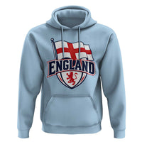 England Patriotic Crest St George Cross Flag Graphic Hoodie English Lion Crest Heritage Pride Souvenir