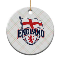 England Patriotic Crest St George Cross Flag Graphic Ceramic Ornament English Lion Crest Heritage Pride Souvenir