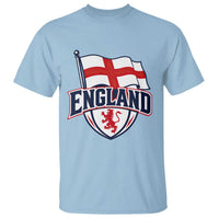 England Patriotic Crest St George Cross Flag Graphic T Shirt English Lion Crest Heritage Pride Souvenir