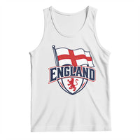 England Patriotic Crest St George Cross Flag Graphic Tank Top English Lion Crest Heritage Pride Souvenir
