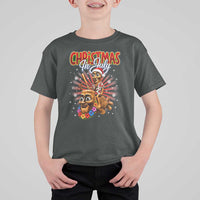 Christmas In July Tung Tung Tung TTT Sahur Cursed Meme T Shirt For Kid Funny Ironic Tropical Summer Hawaiian Holiday Surreal