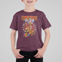 Christmas In July Tung Tung Tung TTT Sahur Cursed Meme T Shirt For Kid Funny Ironic Tropical Summer Hawaiian Holiday Surreal