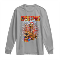 Christmas In July Tung Tung Tung TTT Sahur Cursed Meme Long Sleeve Shirt Funny Ironic Tropical Summer Hawaiian Holiday Surreal