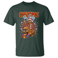 Christmas In July Tung Tung Tung TTT Sahur Cursed Meme T Shirt Funny Ironic Tropical Summer Hawaiian Holiday Surreal