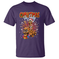 Christmas In July Tung Tung Tung TTT Sahur Cursed Meme T Shirt Funny Ironic Tropical Summer Hawaiian Holiday Surreal