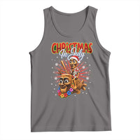 Christmas In July Tung Tung Tung TTT Sahur Cursed Meme Tank Top Funny Ironic Tropical Summer Hawaiian Holiday Surreal