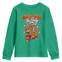 Christmas In July Tung Tung Tung TTT Sahur Cursed Meme Youth Sweatshirt Funny Ironic Tropical Summer Hawaiian Holiday Surreal