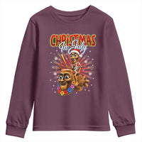Christmas In July Tung Tung Tung TTT Sahur Cursed Meme Youth Sweatshirt Funny Ironic Tropical Summer Hawaiian Holiday Surreal