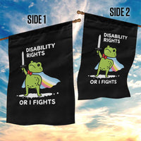 Funny Frog Disability Pride Flag Warrior Garden Flag Disability Rights Or I Fights