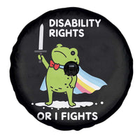 Funny Frog Disability Pride Flag Warrior Spare Tire Cover Disability Rights Or I Fights