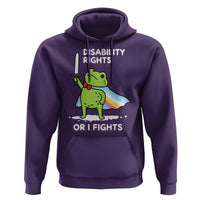 Funny Frog Disability Pride Flag Warrior Hoodie Disability Rights Or I Fights