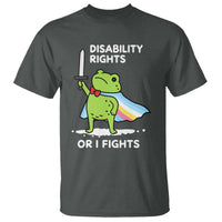 Funny Frog Disability Pride Flag Warrior T Shirt Disability Rights Or I Fights
