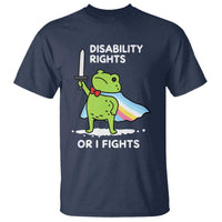 Funny Frog Disability Pride Flag Warrior T Shirt Disability Rights Or I Fights