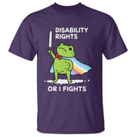 Funny Frog Disability Pride Flag Warrior T Shirt Disability Rights Or I Fights