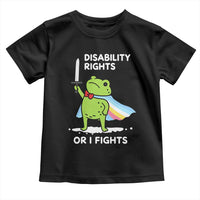Funny Frog Disability Pride Flag Warrior Toddler T Shirt Disability Rights Or I Fights