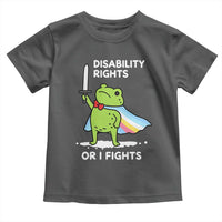 Funny Frog Disability Pride Flag Warrior Toddler T Shirt Disability Rights Or I Fights