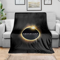 Greenland Total Solar Eclipse 2026 Throw Blanket Path of Totality Astronomy Gift