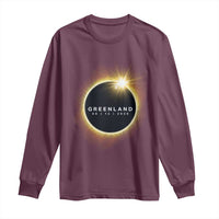 Greenland Total Solar Eclipse 2026 Long Sleeve Shirt Path of Totality Astronomy Gift