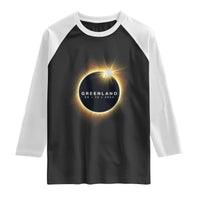 Greenland Total Solar Eclipse 2026 Raglan Shirt Path of Totality Astronomy Gift