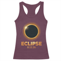 2026 Total Solar Eclipse Racerback Tank Top August 12 Totality Astronomy Souvenir