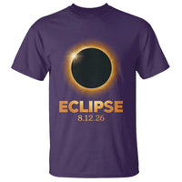 2026 Total Solar Eclipse T Shirt August 12 Totality Astronomy Souvenir