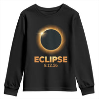 2026 Total Solar Eclipse Youth Sweatshirt August 12 Totality Astronomy Souvenir