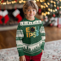 2026 Total Solar Eclipse Retro Typography Ugly Christmas Sweater August 12 Totality Astronomy Gift