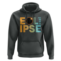 2026 Total Solar Eclipse Retro Typography Hoodie August 12 Totality Astronomy Gift