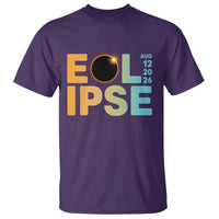 2026 Total Solar Eclipse Retro Typography T Shirt August 12 Totality Astronomy Gift