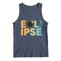 2026 Total Solar Eclipse Retro Typography Tank Top August 12 Totality Astronomy Gift