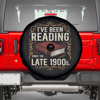 Funny Vintage 80s 90s Book Lover Spare Tire Cover I've Been Reading Since The Late 1900s Bookworm Humor