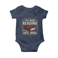 Funny Vintage 80s 90s Book Lover Baby Onesie I've Been Reading Since The Late 1900s Bookworm Humor