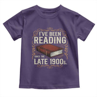Funny Vintage 80s 90s Book Lover Toddler T Shirt I've Been Reading Since The Late 1900s Bookworm Humor