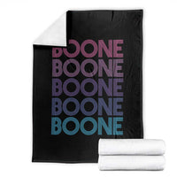 Retro Boone Name Lover Neon Gradient Typography Throw Blanket