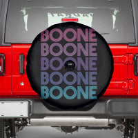 Retro Boone Name Lover Neon Gradient Typography Spare Tire Cover