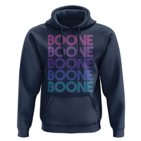 Retro Boone Name Lover Neon Gradient Typography Hoodie