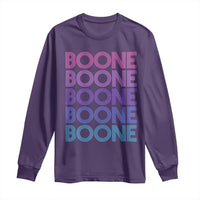 Retro Boone Name Lover Neon Gradient Typography Long Sleeve Shirt