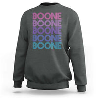 Retro Boone Name Lover Neon Gradient Typography Sweatshirt